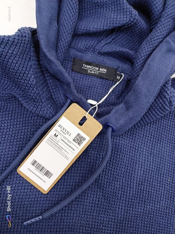 53427 - Mens hoodie sweater waffle knitted acid wash Bangladesh